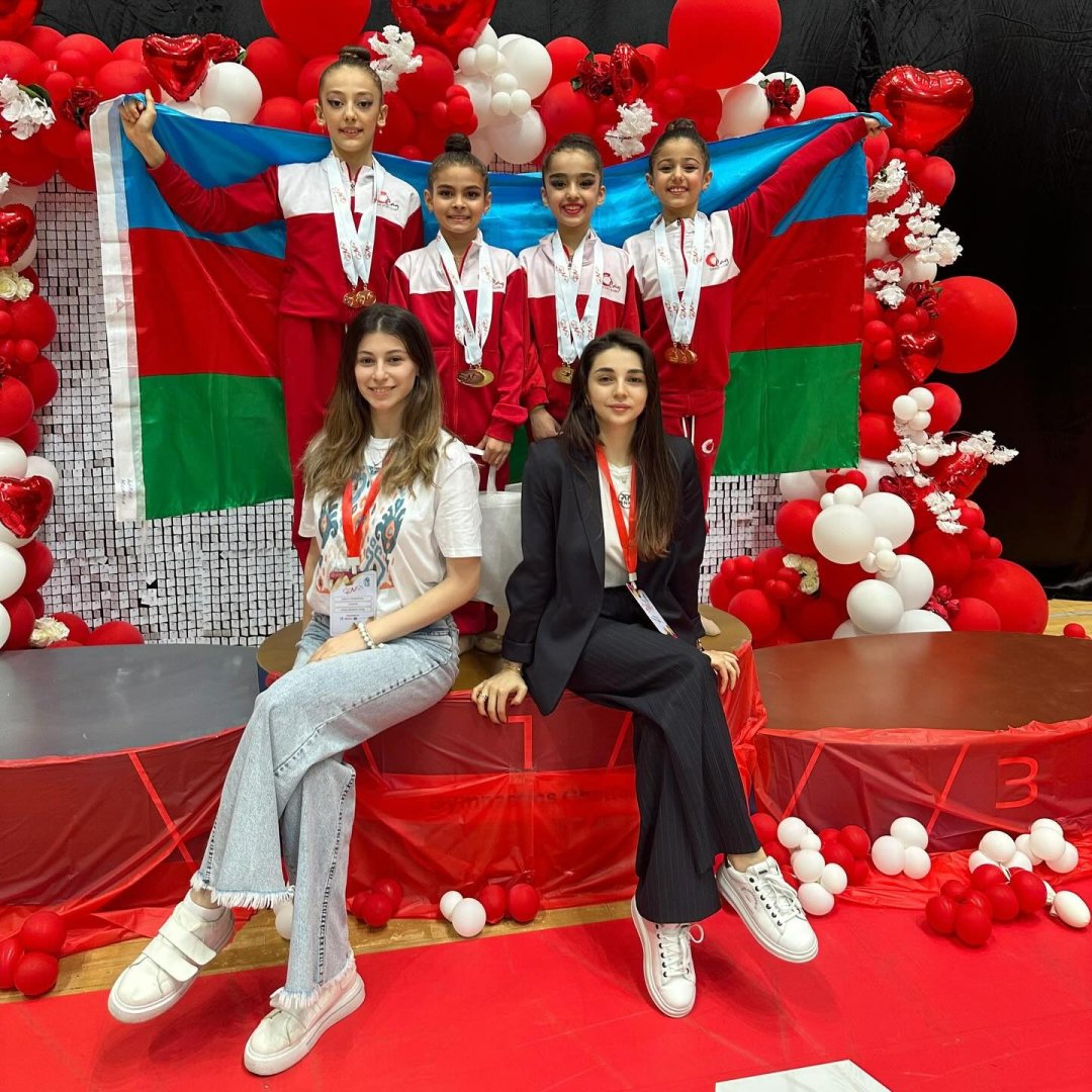 Азербайджанские гимнастки добились успеха на международном турнире "Queen Cup" (ФОТО)