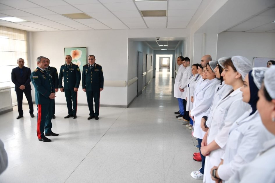 Azerbaijani Border Service's head visits soldier injured following Armenian provocation
