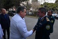 Azerbaijani Border Service's head visits soldier injured following Armenian provocation