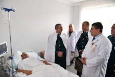 Начальник ГПС Азербайджана навестил раненого в результате армянской провокации военнослужащего