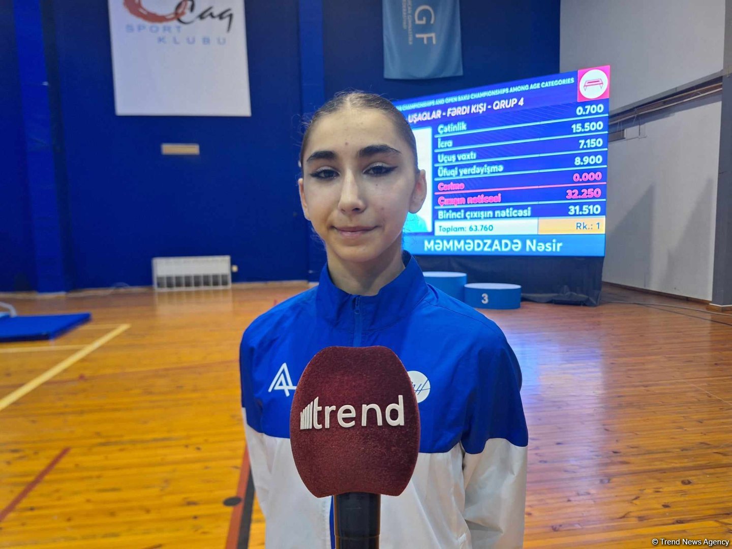 Чемпионат Азербайджана по прыжкам на батуте - отличная возможность проверить свои силы – юная гимнастка