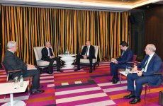 President Ilham Aliyev meets Co-General Manager of Leonardo S.p.A in Munich (PHOTO/VIDEO)