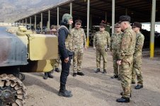 Azerbaijan Army's General Staff Chief visits several military units in Karabakh (PHOTO)