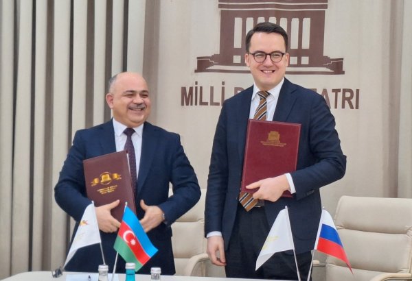 Национальные театры Азербайджана и России подписали меморандум о сотрудничестве (ФОТО)