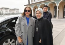 First Lady Mehriban Aliyeva and First Lady Emine Erdogan hold meeting in Ankara (PHOTO)