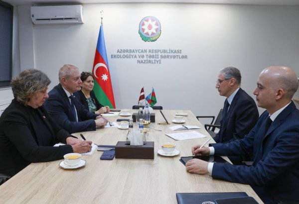 Azerbaijani ecology minister discusses COP29 homework with Latvian ambassador