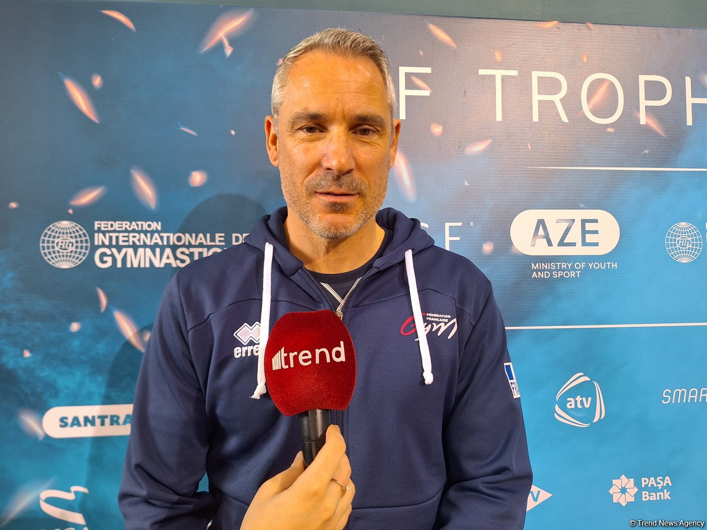 French team's coach hails potential of Azerbaijani tumbling gymnast