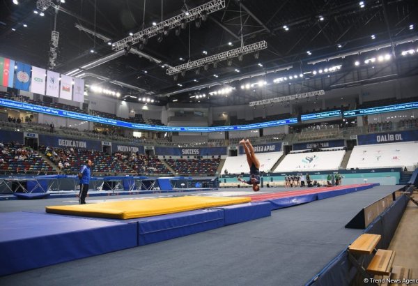 World Cup in Baku: French gymnast wins gold medal in women's tumbling program