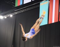 Batut gimnastikası və tamblinq üzrə Dünya Kubokunun final gününə start verilib (FOTO)