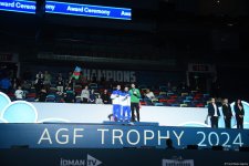 World Cup in Baku: winners of tumbling program receive awards (PHOTO)