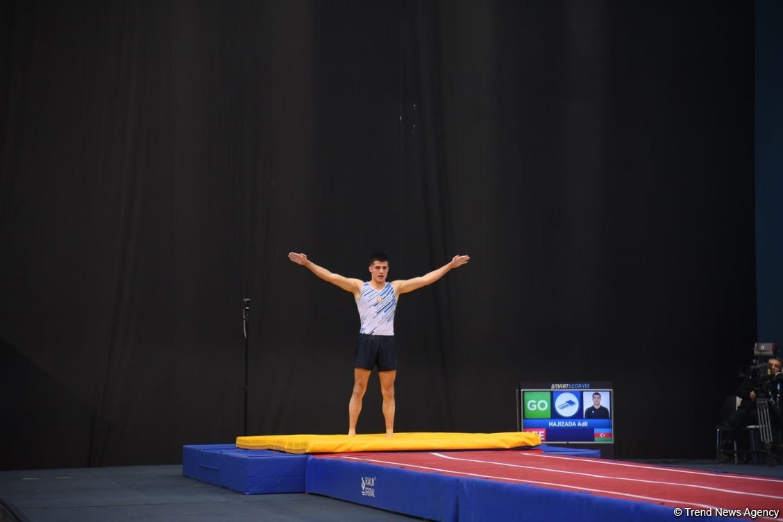 Azerbaijani gymnasts win gold and silver medals in men's tumbling at World Cup (PHOTO/VIDEO)