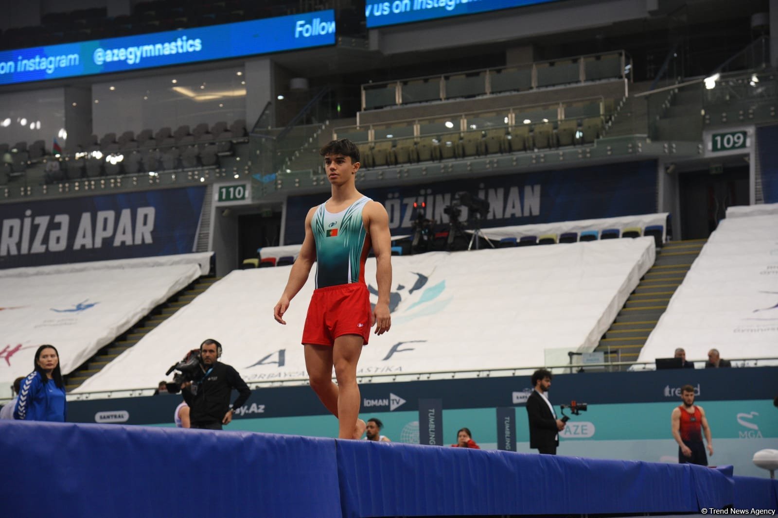 Azerbaijani gymnasts win gold and silver medals in men's tumbling at World Cup (PHOTO/VIDEO)
