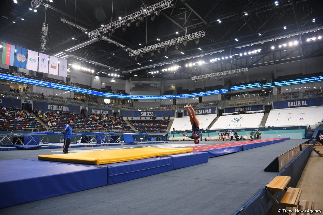 World Cup in Baku: French gymnast wins gold medal in women's tumbling program