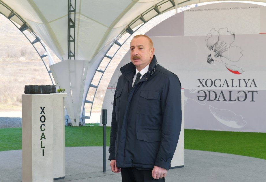 Президент Ильхам Алиев: То, что мы находимся в Ходжалы, означает восстановление исторической справедливости