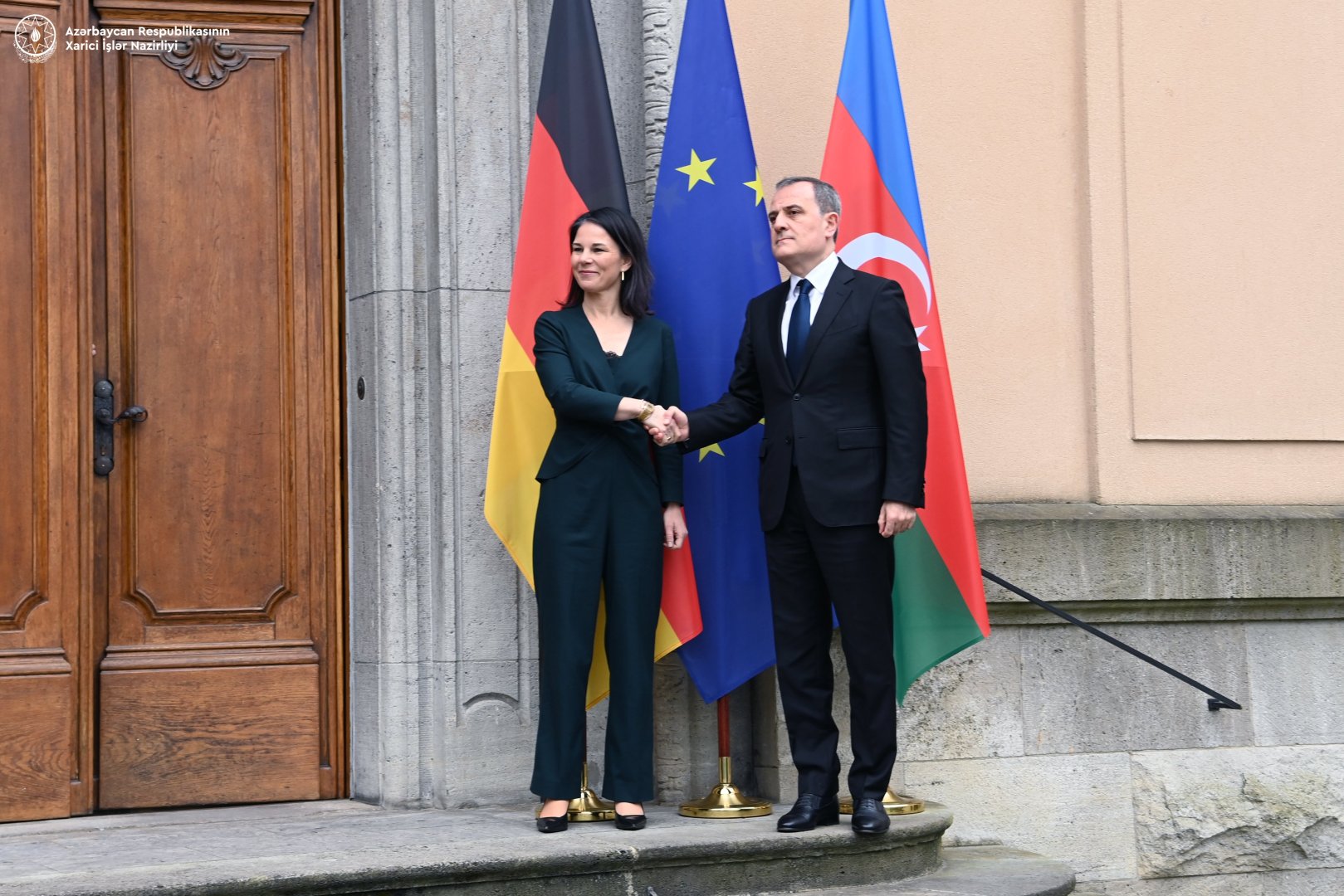 German, Azerbaijani FMs hold meeting (PHOTO)