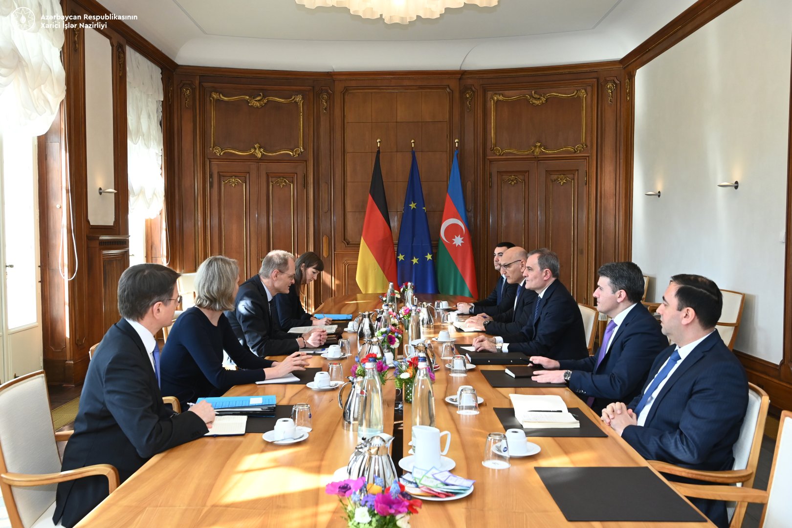 Azerbaijani FM, German FFO State Secretary go over peace deal prospects