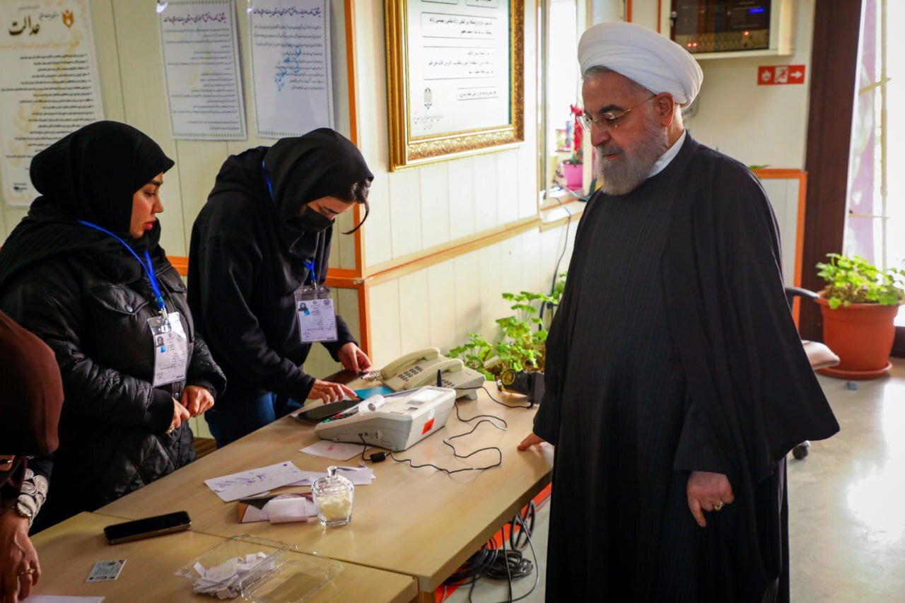 Former president of Iran votes in parliamentary election