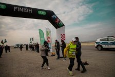 Xankəndi–Bakı ultra marafonu: Ucardan start götürən üçüncü mərhələ Hacıqabulda başa çatıb (FOTO)