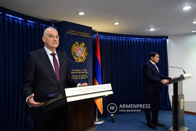 Ermənistan-Yunanıstan-Fransa-Hindistan dördtərəfli əməkdaşlığı mümkündür - Nikos Dendias