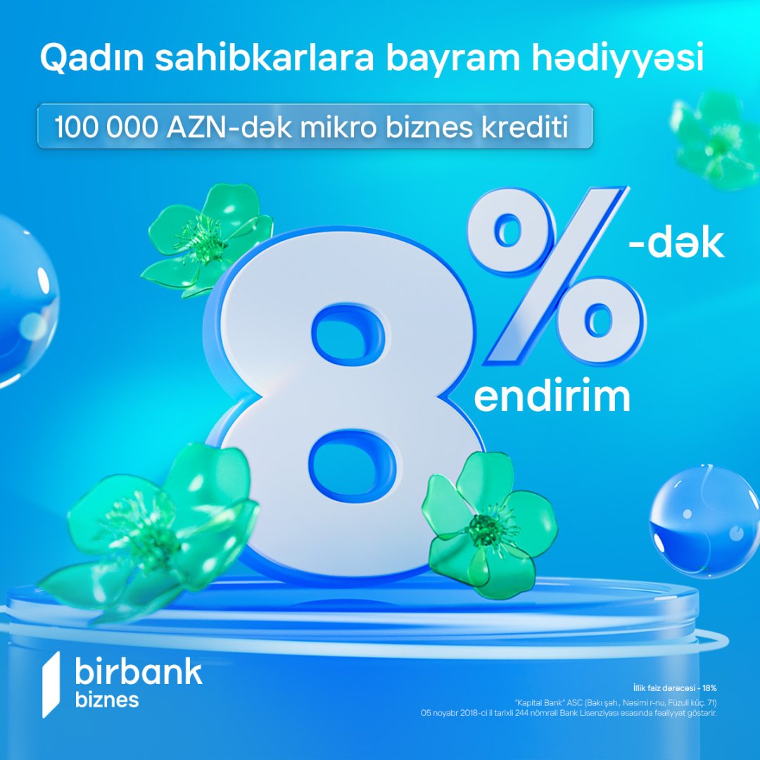 Birbank Biznes offers special “International Women Day” gift for business ladies
