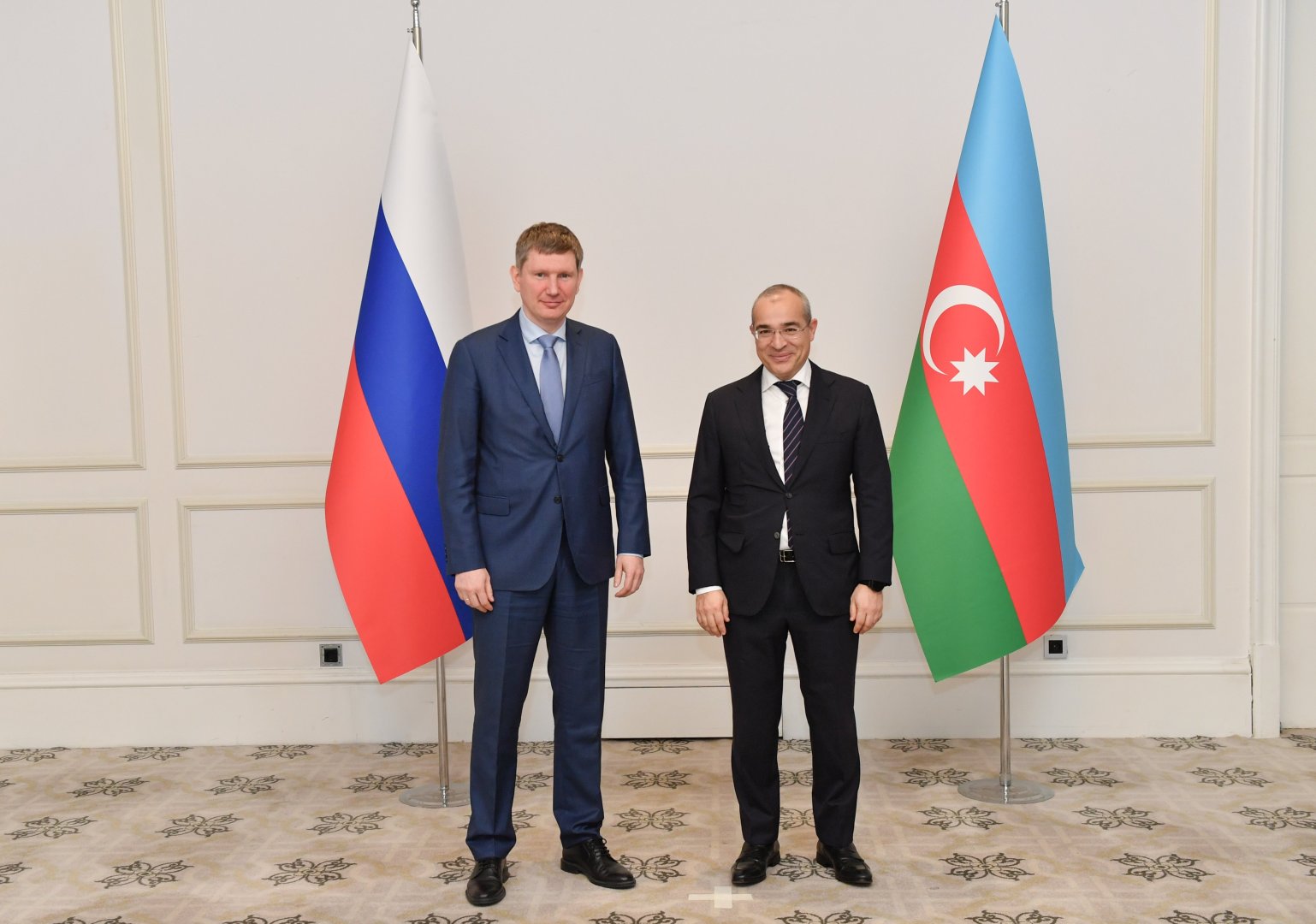 Azerbaijani economy minister meets Russian economic development minister (PHOTO)