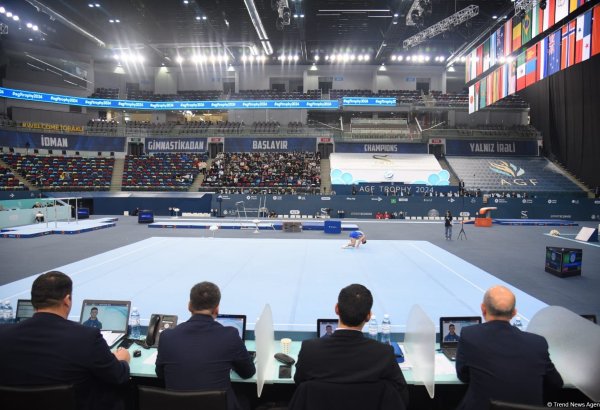 В Баку стартовал третий день соревнований Кубка мира FIG по спортивной гимнастике (ФОТО)