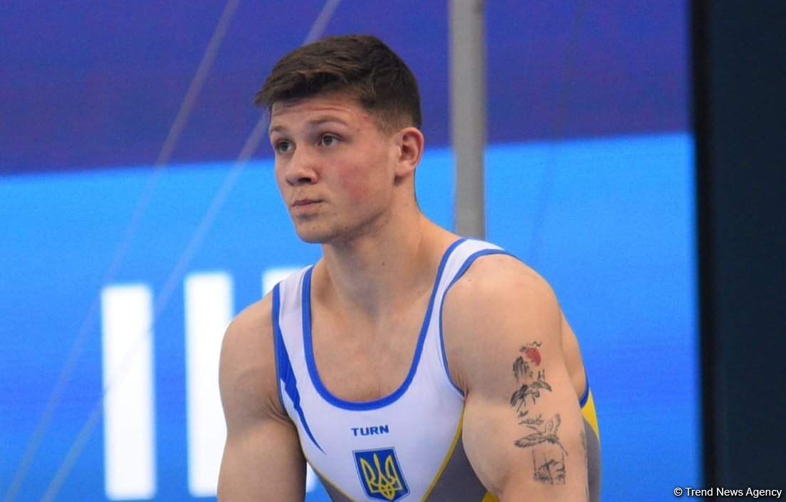 Ukrainian gymnast wins gold in parallel bars exercise at Baku-hosted World Cup
