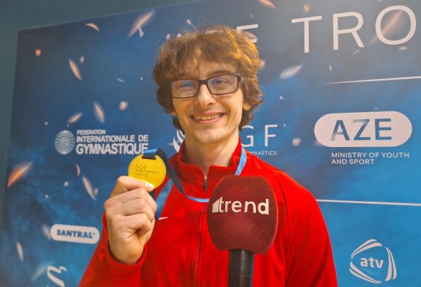 Счастлив, что завоевал золотую медаль на Кубке мира в Баку –американский гимнаст
