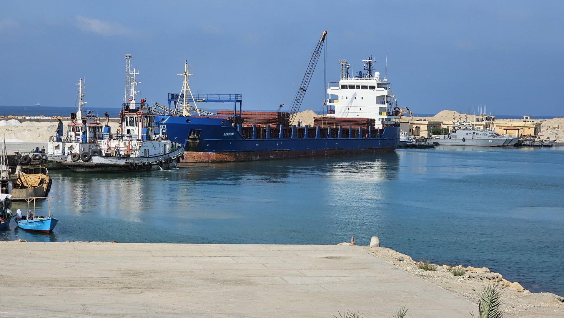 В Египет прибыло судно Турецкого Красного Полумесяца с гумпомощью для сектора Газа