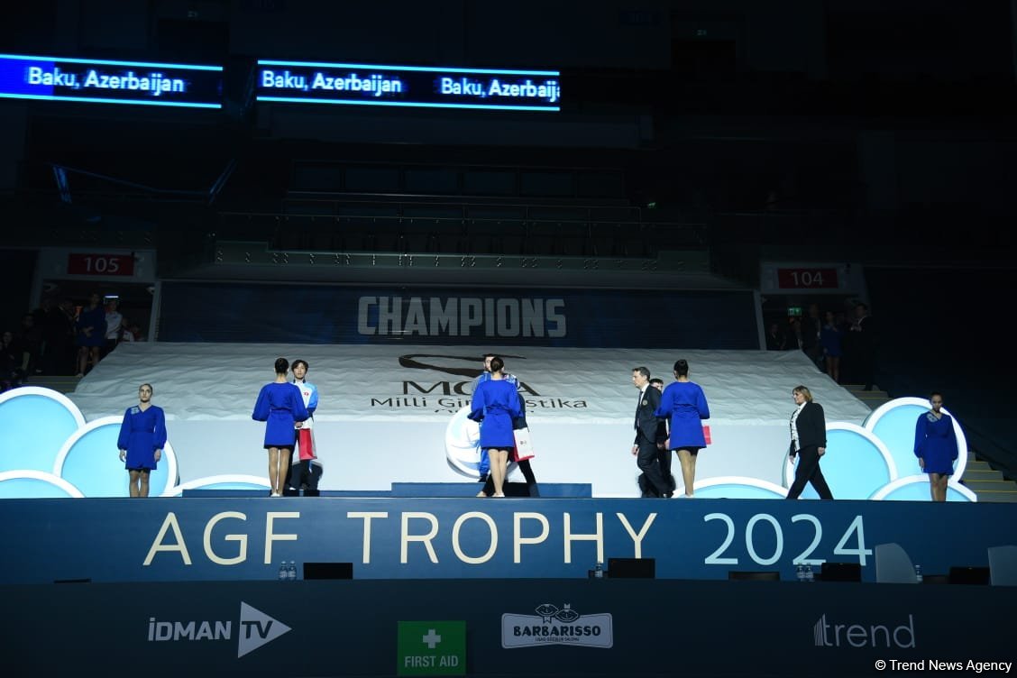 В Баку состоялась церемония награждения победителей Кубка мира FIG по спортивной гимнастике (ФОТО)