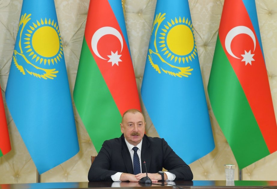 Президент Ильхам Алиев: Центр детского творчества имени Курмангазы - это братская помощь Казахстана Азербайджану