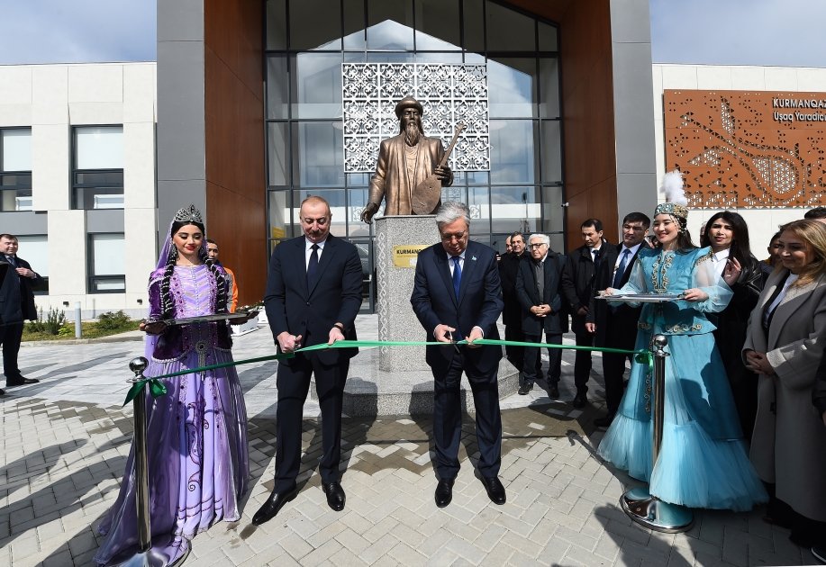 President Ilham Aliyev, President Kassym-Jomart Tokayev attend opening ceremony of Kurmangazy Children's Creativity Center in Fuzuli (PHOTO/VIDEO)