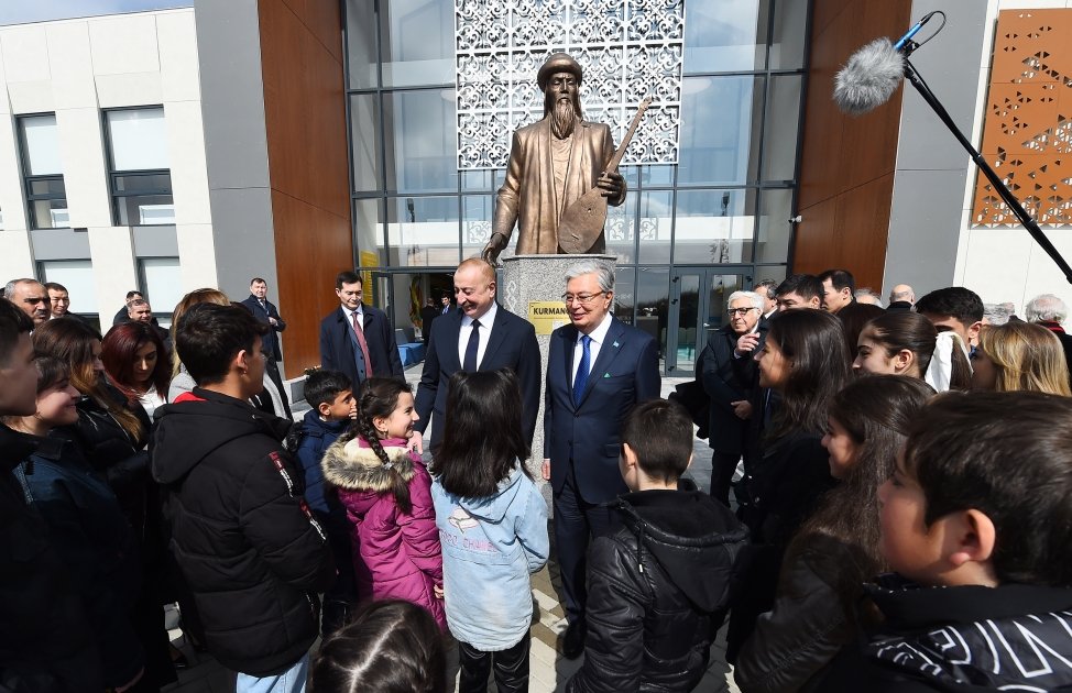 President Ilham Aliyev, President Kassym-Jomart Tokayev attend opening ceremony of Kurmangazy Children's Creativity Center in Fuzuli (PHOTO/VIDEO)