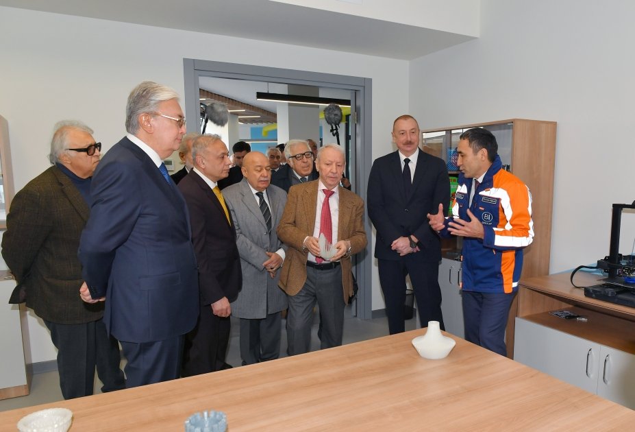 President Ilham Aliyev, President Kassym-Jomart Tokayev attend opening ceremony of Kurmangazy Children's Creativity Center in Fuzuli (PHOTO/VIDEO)