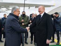 Находящийся с государственным визитом в Азербайджане Президент Казахстана прибыл в Физулинский район (ВИДЕО/ФОТО)