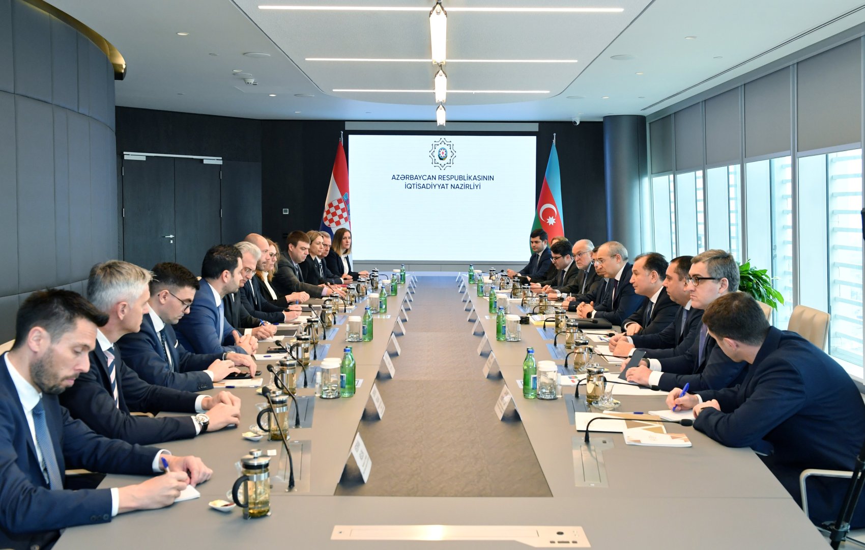 Обсуждены приоритеты экономического сотрудничества между Азербайджаном и Хорватией  (ФОТО)