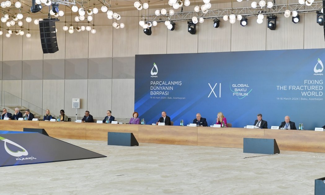 President Ilham Aliyev attends XI Global Baku Forum (PHOTO/VIDEO)