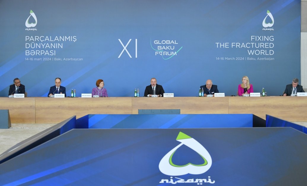 President Ilham Aliyev attends XI Global Baku Forum (PHOTO/VIDEO)