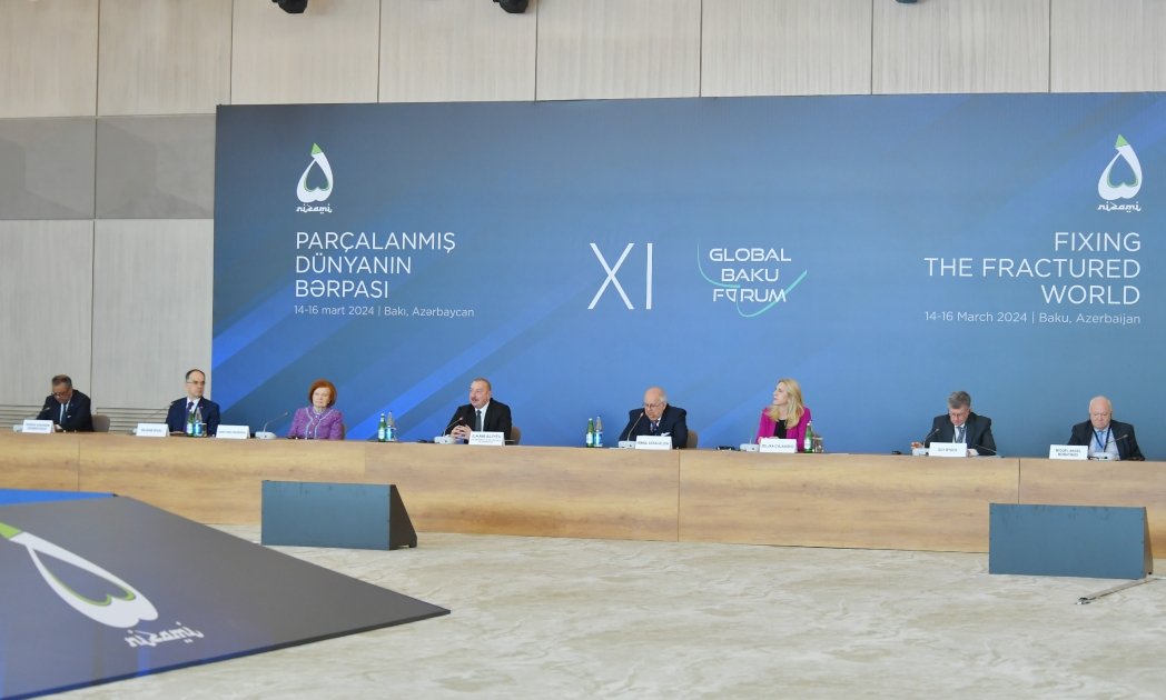 President Ilham Aliyev attends XI Global Baku Forum (PHOTO/VIDEO)