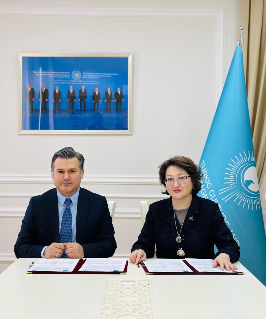 Подписан Меморандум о Взаимопонимании между Фондом Тюркской Культуры и Наследия и медиа-платформой "Тюркский мир" (ФОТО)