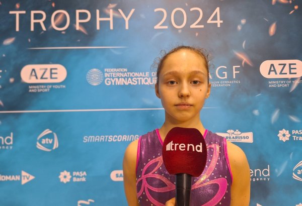 Рада приехать в Баку на Международный турнир "AGF Trophy" – гимнастка из Узбекистана