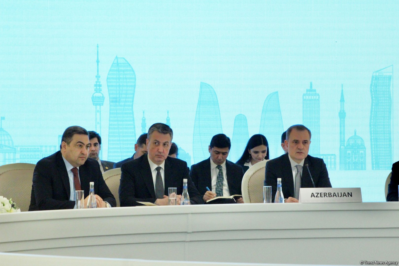 В Баку состоялась девятая трехсторонняя встреча глав МИД Азербайджана, Турции и Грузии (ФОТО)