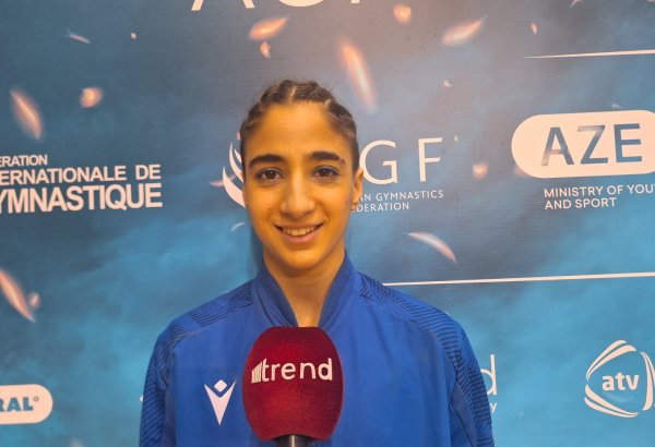 На соревнованиях в Баку всегда хочется показать хороший результат – азербайджанская гимнастка