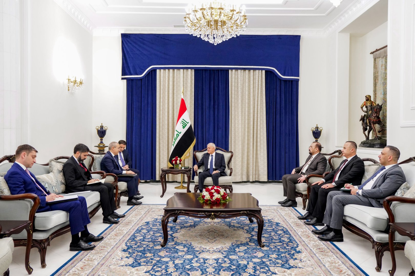 Президент Ирака принял азербайджанскую делегацию (ФОТО)