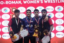 Азербайджанские борцы завоевали 10 медалей на турнире "Чемпионы" (ФОТО)