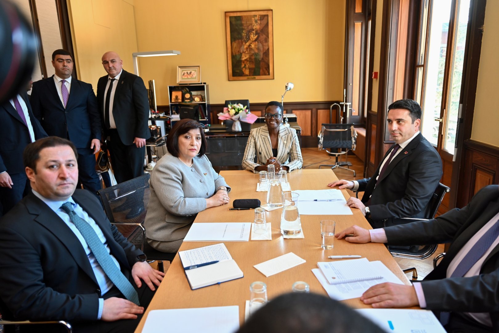 Azerbaijani and Armenian parliament speakers meet in Geneva (UPDATE) (PHOTO)