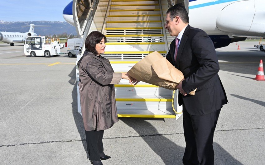 Azerbaijani parliament's chairperson starts visit to Switzerland