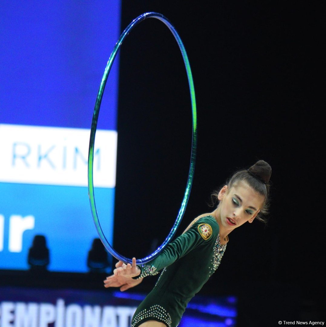 В Баку проходит заключительный день соревнований 29-го чемпионата Азербайджана по художественной гимнастике (ФОТО)
