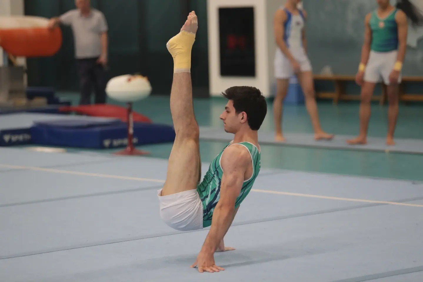İdman gimnastlarının yoxlama məşqi keçirilib (FOTO)