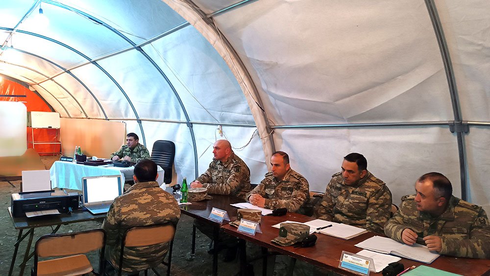 В Н-ской воинской части ВС Азербайджана состоялись командно-штабные учения (ФОТО)